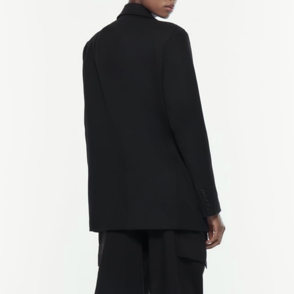 NWT Zara Straight Cut Buttoned Blazer - Picture 4 of 9
